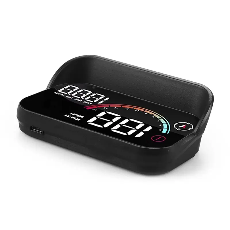 AB16-Smart Digital Speedometer Dynoracing GPS HUD M22 Big Font Projector On The Windshield Overspeed Alarm