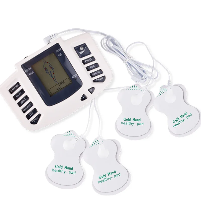 EMS Tens Massage JR309 16 Pads Russian Version Electrical Pulse Acupuncture Full Body Relax Muscle Therapy Massager Stimulator