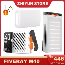 ZHIYUN FIVERAY M40 40W LED Lights Ręczna lampa kieszonkowa do zdjęć i wideo Lampa wypełniająca Oświetlenie fotograficzne do Tiktok YouTube Ins