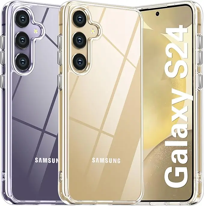 Jingjia Klare Schutzhülle für Samsung Galaxy S24 Ultra S23 FE S22 Plus Weiche Silikonhülle A05 A15 A25 A35 A55 Rückseite