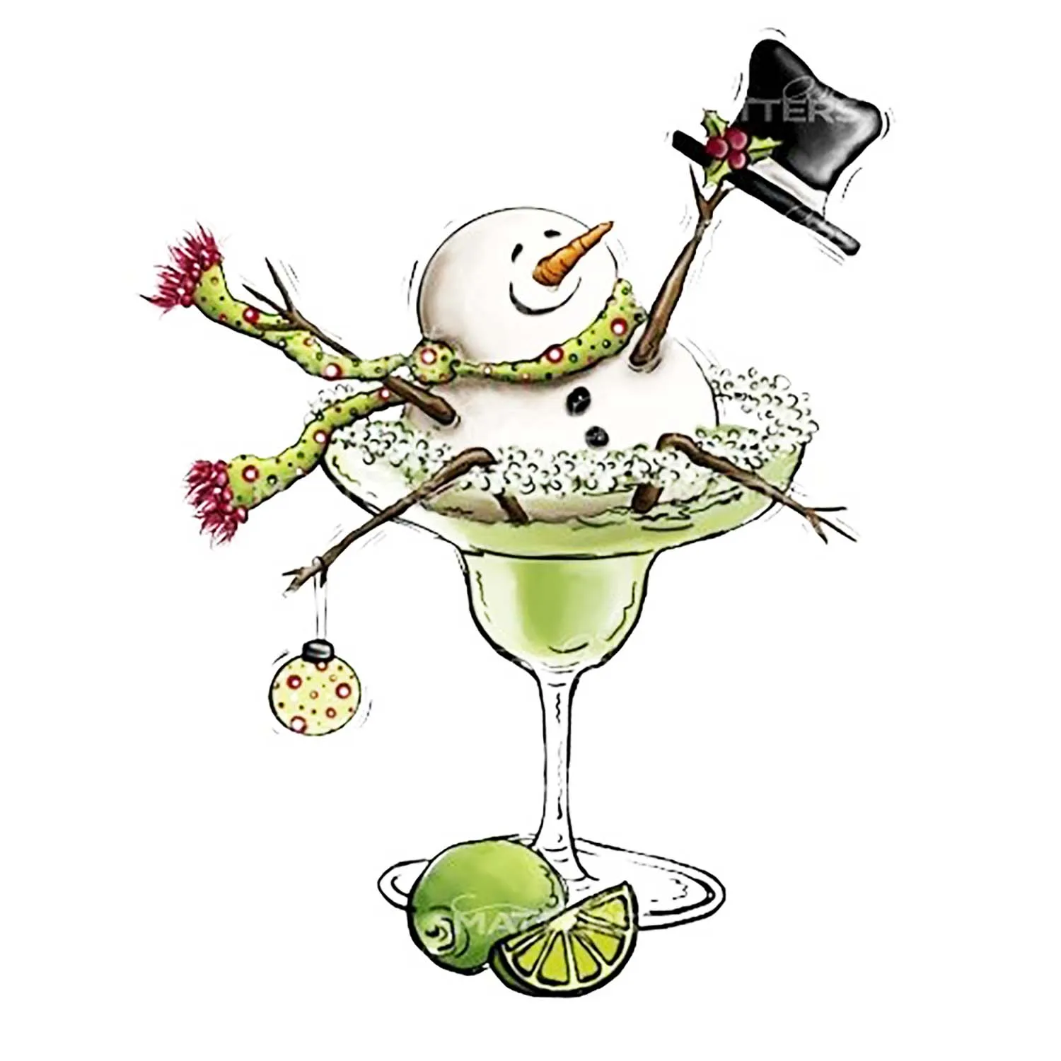 New Snowman In Whiskey Cutting Dies Christmas DIY Scrapbooking Funny Metal Stencil Gift Card Craft