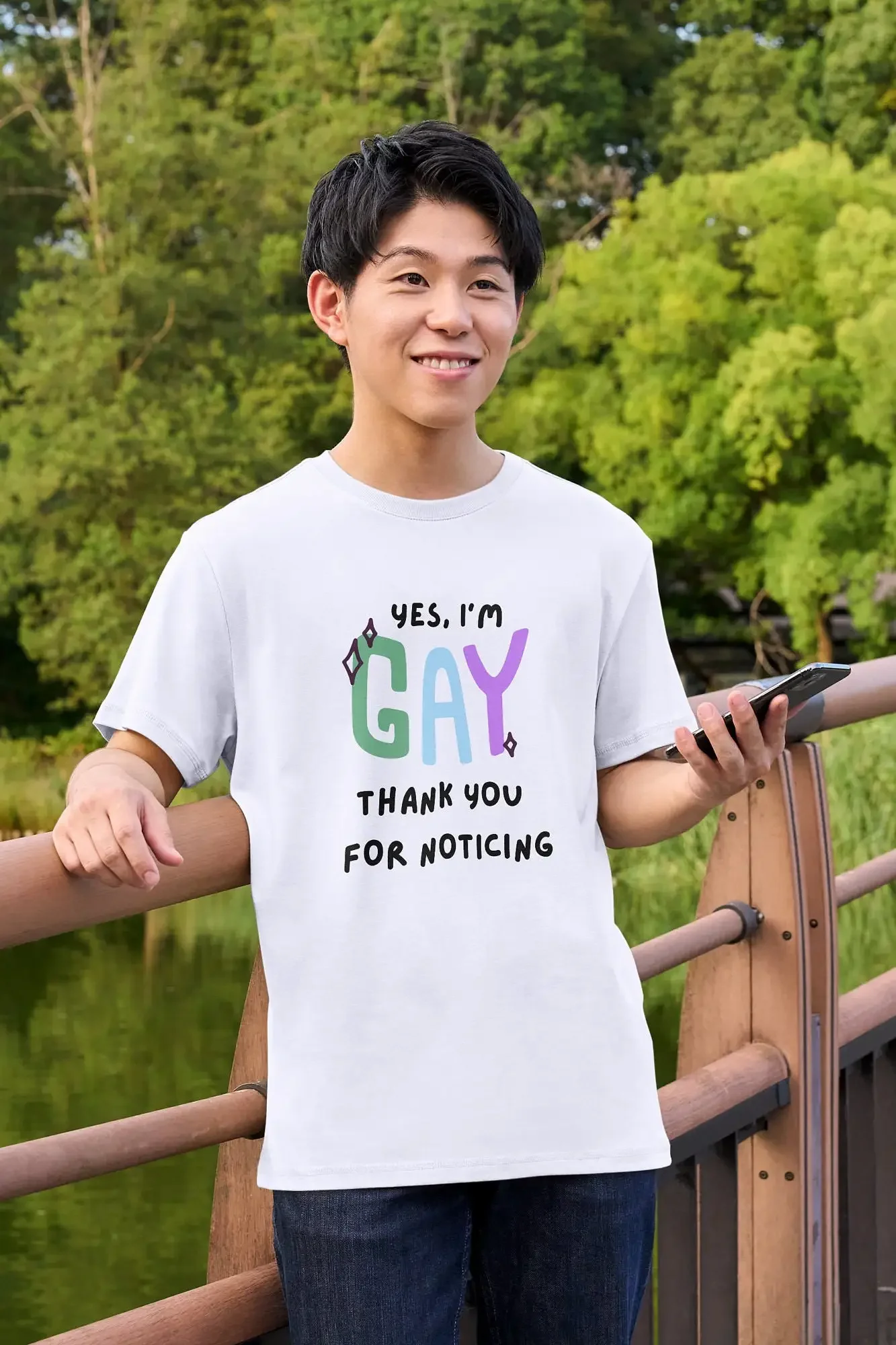 Yes I m gay Thank You for Noticing T Shirt Pride LGBT SupporT Month Parade Proud