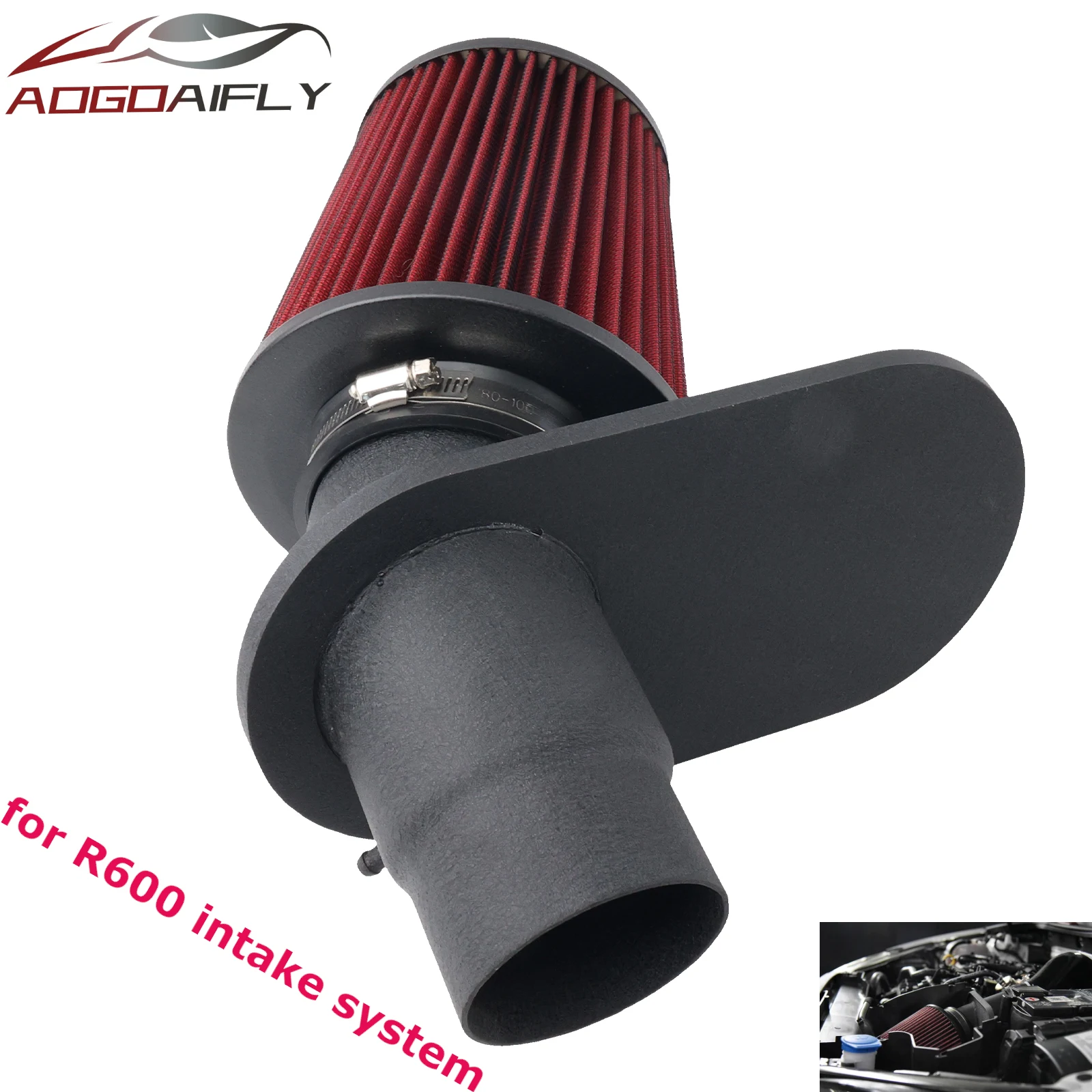 Factory Supply Cold Air Intake Kit for Golf GTI Mk7 Racing Line R600 Dry Air Filter Upgrade