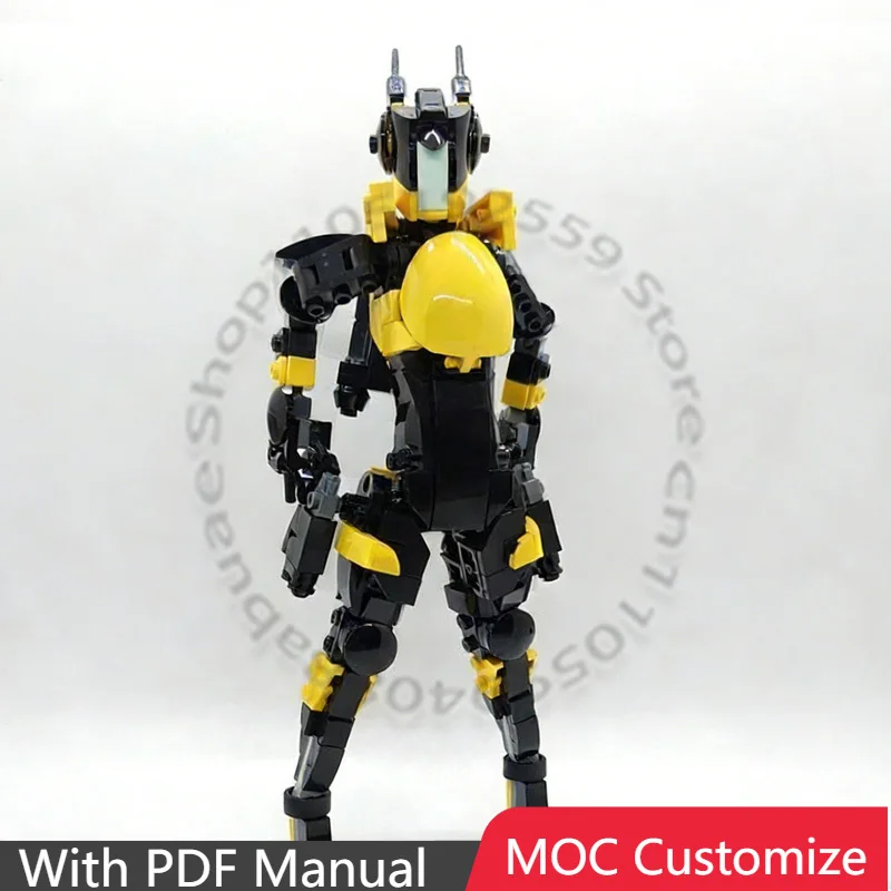 

286 деталей: Набор для сборки Hornett MOC, модульный конструктор, креативный дизайн, простая модель, кирпичики для самостоятельной сборки, игрушка-подарок на праздник