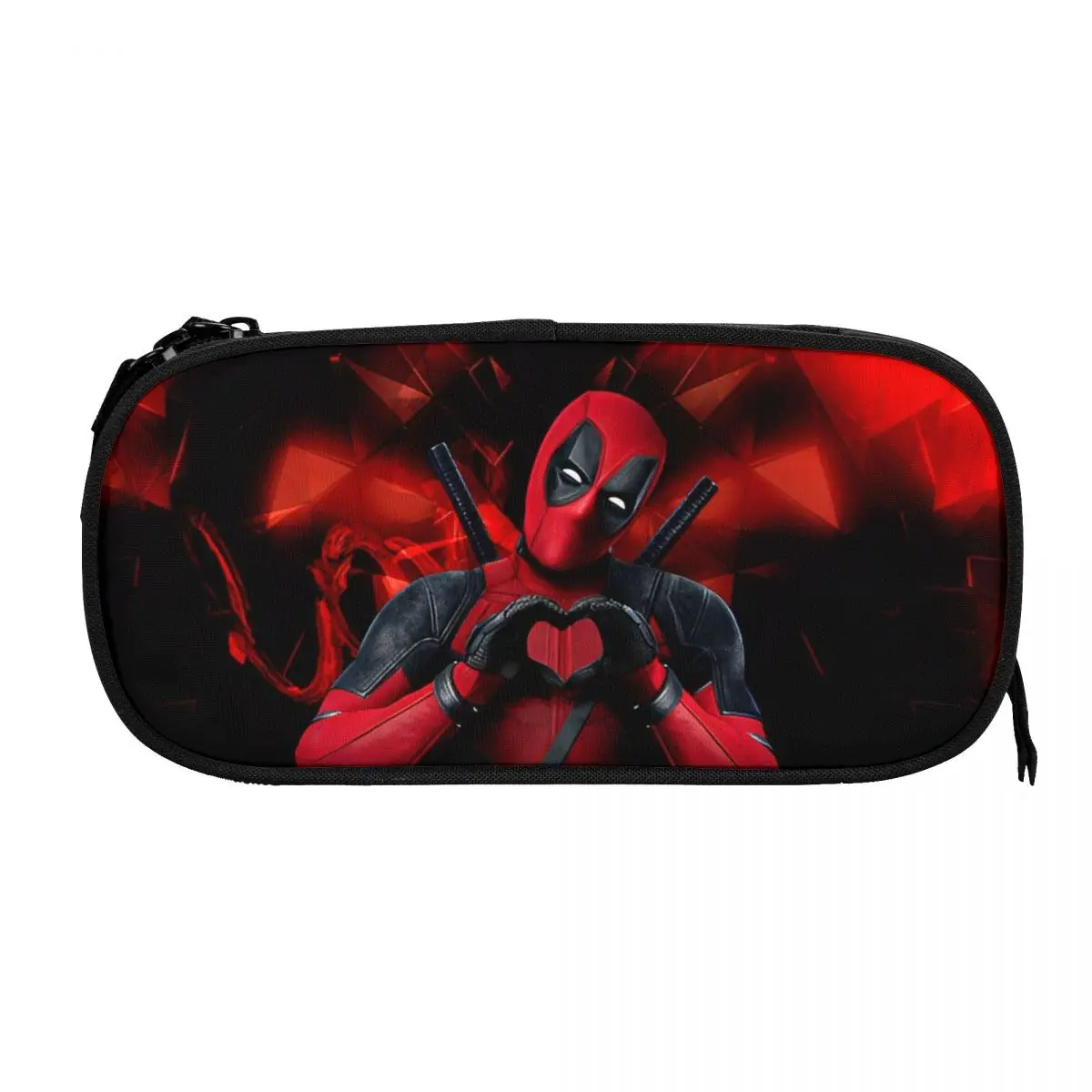 Love Deadpool Federmäppchen, Stifttasche, Mädchen, Jungen, großes Fassungsvermögen, für Studenten, Schule, Kosmetik, Federmäppchen