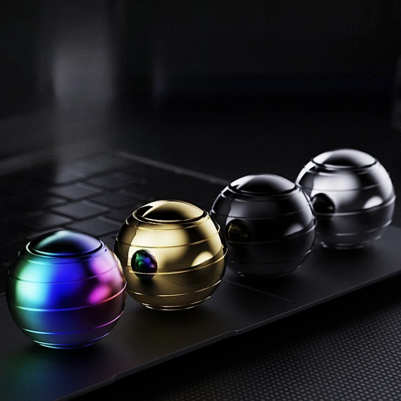 Boule Fidget Spinner EDC en métal, pointe supérieure rotative, Gadgets de bureau, soulage le Stress, jouet gyroscopique, décompression antistresse