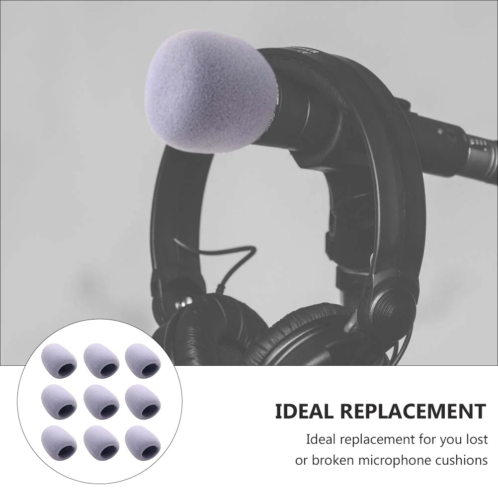 

9pcs Microphone Protective Cover Eva Voice Tube Mic Covers For Ktv Karaoke Conference Stage Noise Reduction Cushion Microphone