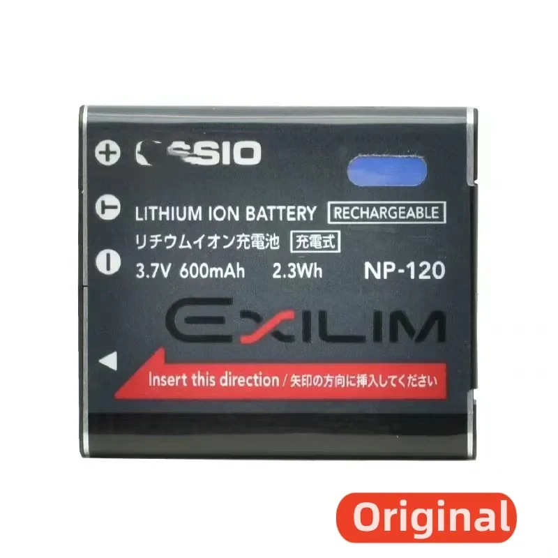 100%Original 600mAh for CASIO NP-120 EX-S200 EX-TZ20 S300 ZS10 ZS12 ZS15 ZS20 ZS25 ZS26 ZS30 ZS35 Z680 Z690 Z790 Camera Battery