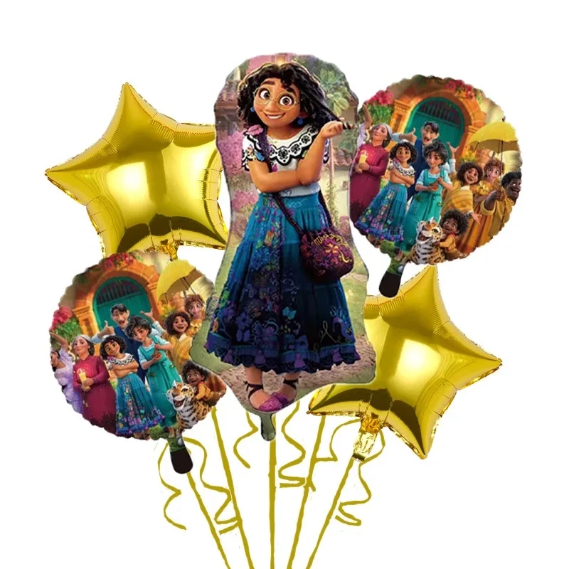 Disney Anime Magic Full House Collection Mirabel Encanto Aluminum Film Balloon Birthday Party Decoration Supplies