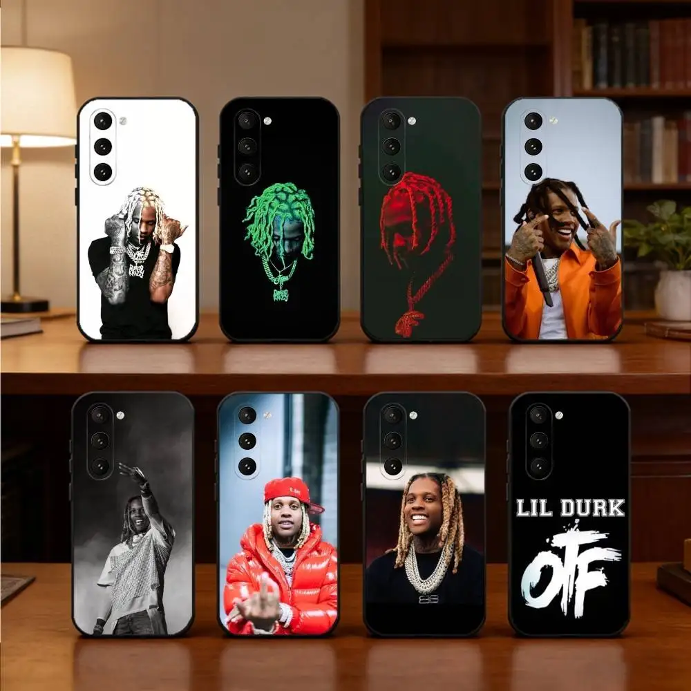

Cool Rapper L-Lil D-Durk Phone Case For Samsung Galaxy A73,21,22,32,71,53,52,51,80,5G Soft Black Cover