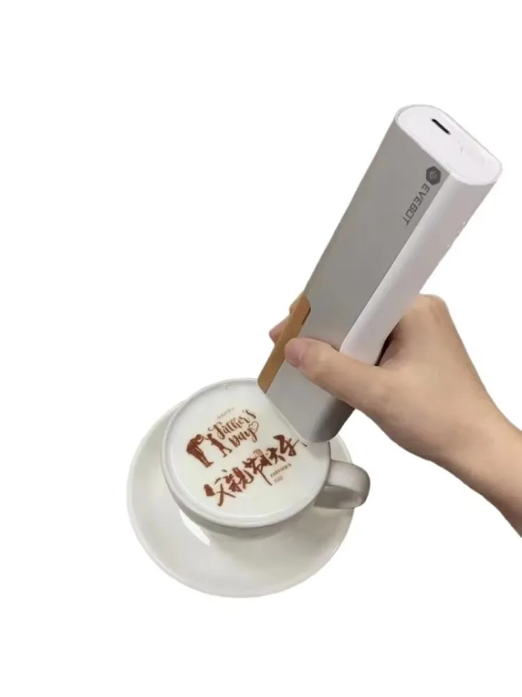 Fabrikverkauf: Tragbarer PrintPen mit essbarer Tinte, individueller DIY-Lebensmitteldrucker für Brot, Kaffee, Bier und Latte-Milchdruck.