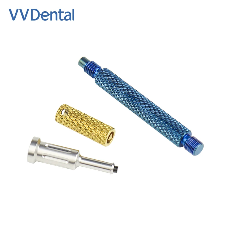 

Высококачественный позиционер зубного имплантата VV, основной инструмент, комплект 3-в-1, стоматологический позиционер, металлическая ручка, стоматологические инструменты