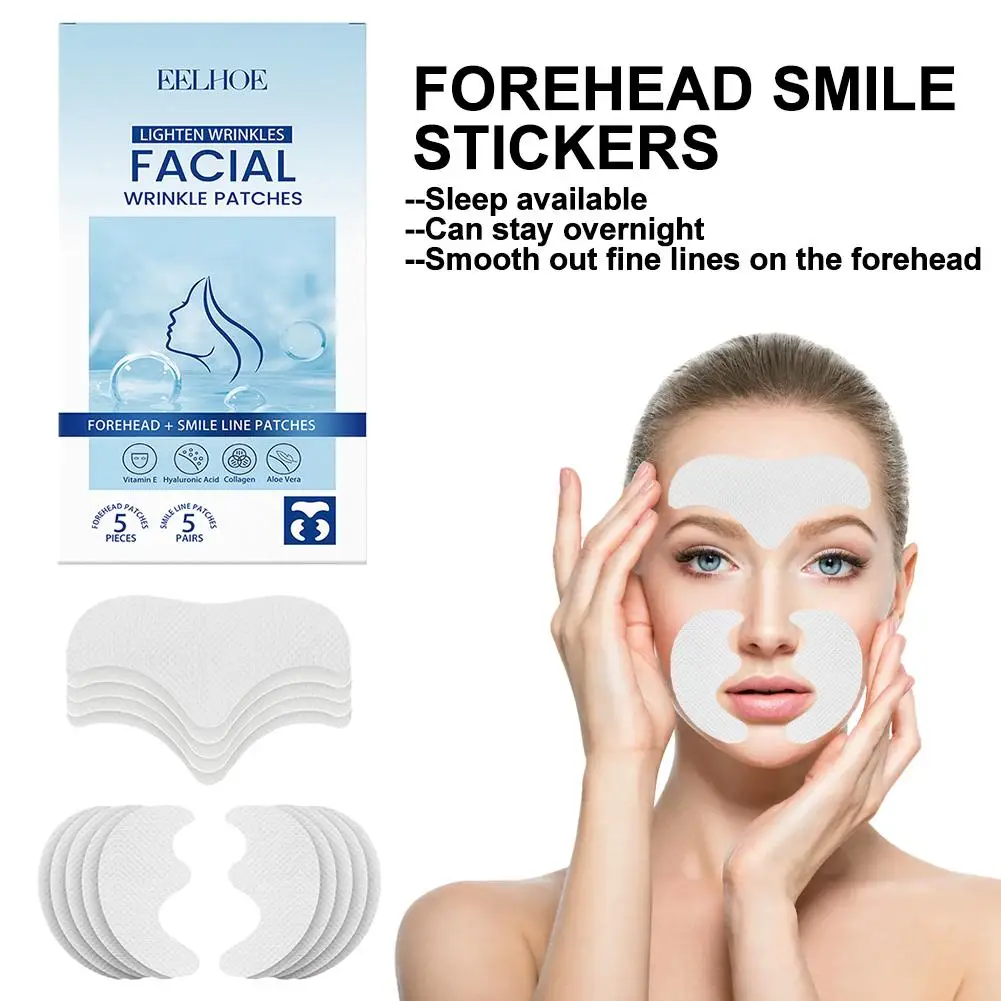 Forehead Sticker Reusable Anti Wrinkle Forehead Patch Patch Comfortable Care To Carry Easy Silicone Facial Silicone Soft L0J0