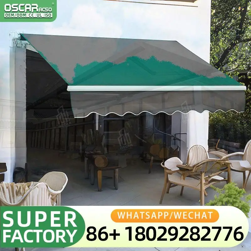 

LED Lighting Outdoor Outdoor Canopy Courtyard Rain Protection Sunshade for Gardens Patios Yards Retractable Awning