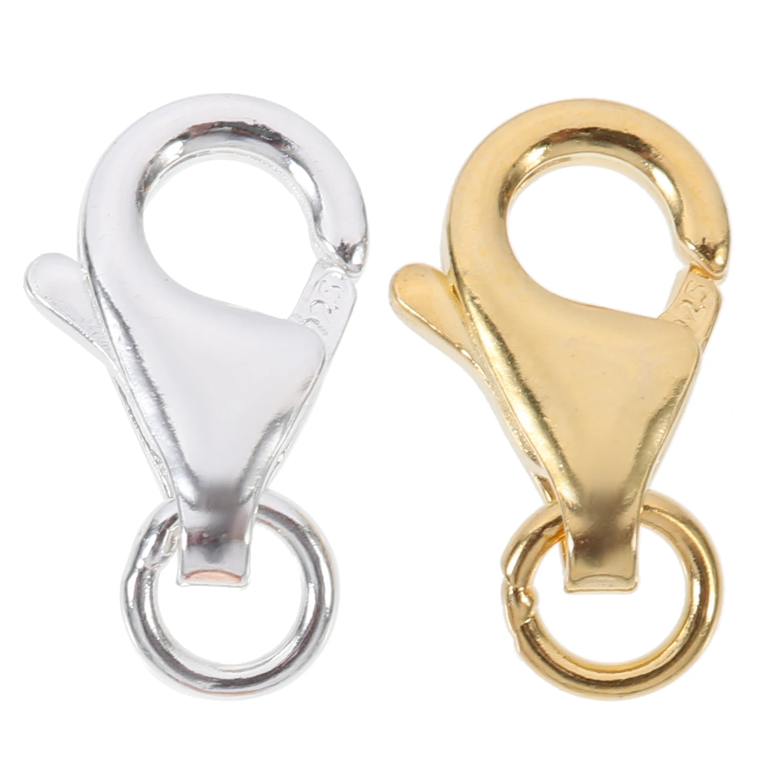 

2Sets LobsterClasps NecklaceBracelet Making DIYJewelry Supplies PureSilver Materials Clasp Craftsmanship Practical