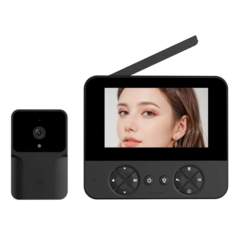 3CGRO-M15 Video Wireless Electronic Doorbell Outdoor Monitoring Video Tape Infrared Night Vision Home Voice Intercom EU-PLUG