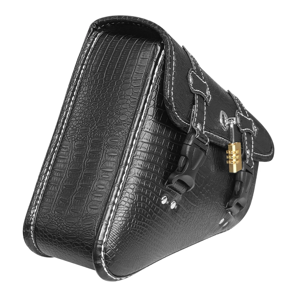 Universal Cruiser Prince Motorcycle For Harley Honda Lron 883 1200 48 Street Bob Low Rider S Fat Bob Side Bag Saddle Bag view 4