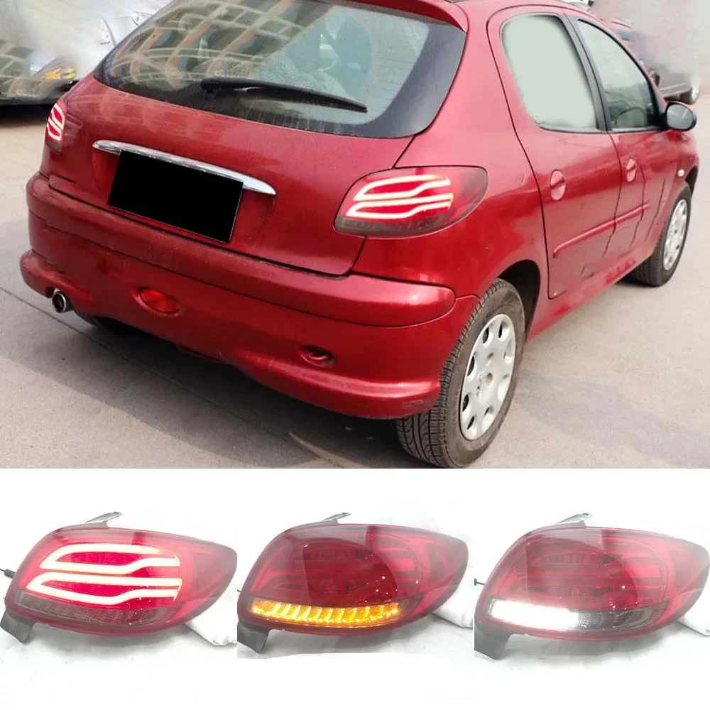 Auto Parts LED Rear Stop Tail Light Brake Light Lamp Turn Signal Light for Peugeot 206 207 2004 2005 2006 2007 2008