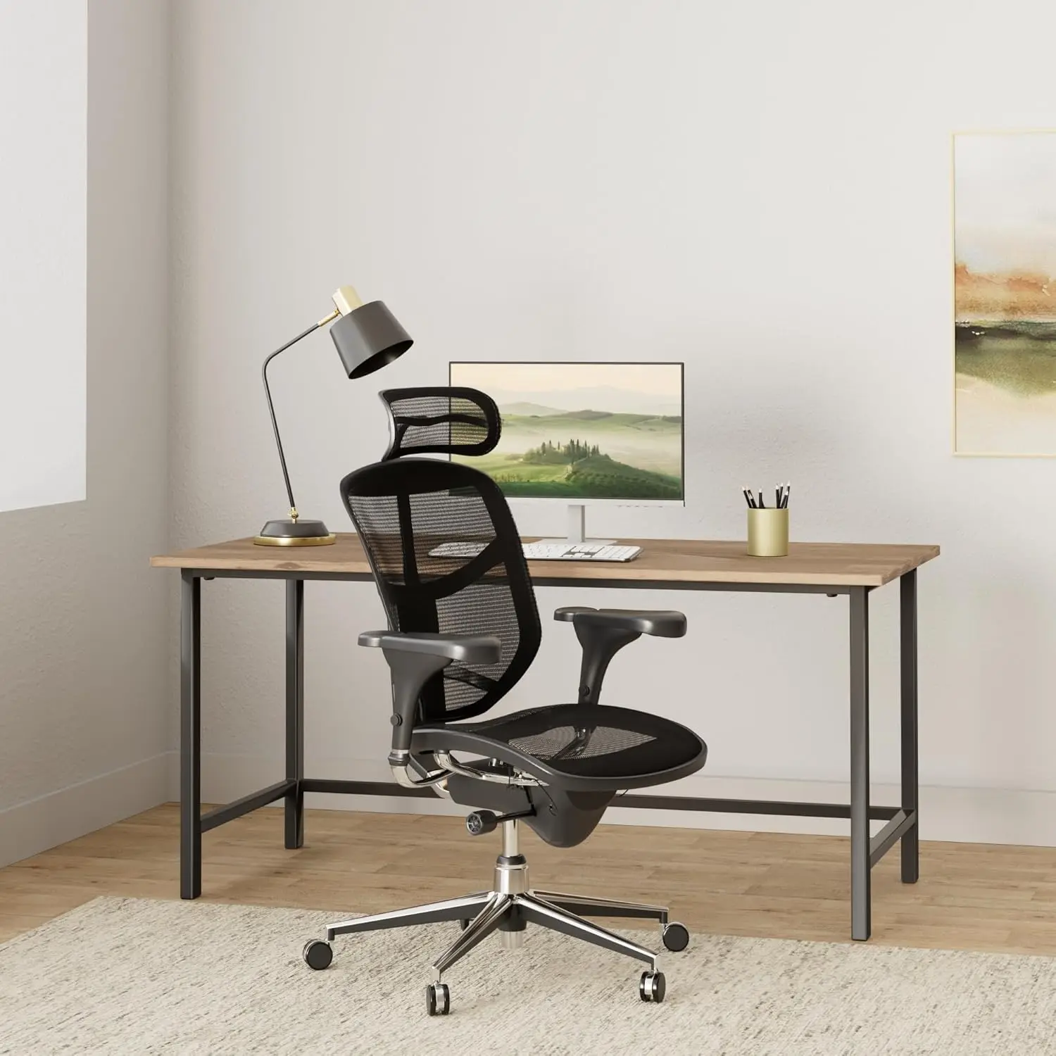 Quantum 9000 Series Ergonomic Mesh High-Back Executive Office Chair Black BIFMA Compliant Optimal Ergonomic Comfort