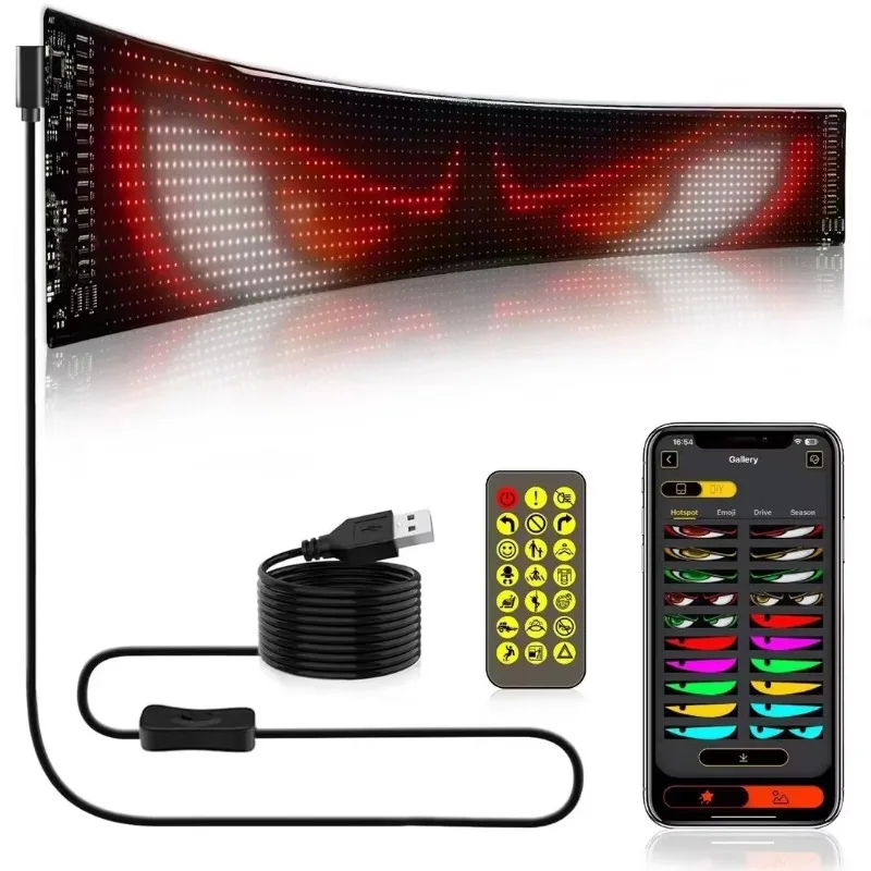 Emitting Diode Display Panel Light Emitting Diode Light Sticker P4 P4.5 Flexible Light Emitting Diode Signage Animation Display