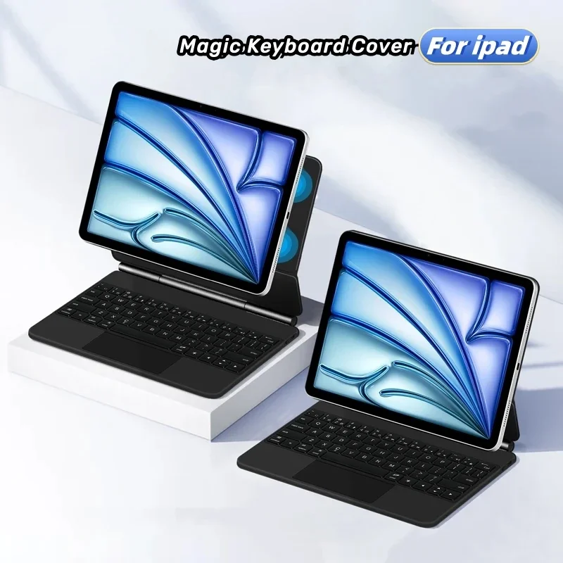 Magic Keyboard For iPad Air 11 2024 Pro 11 Air 6 5 4 Case,For iPad 10 10th Generation Floating Folio Trackpad Keyboard Cover