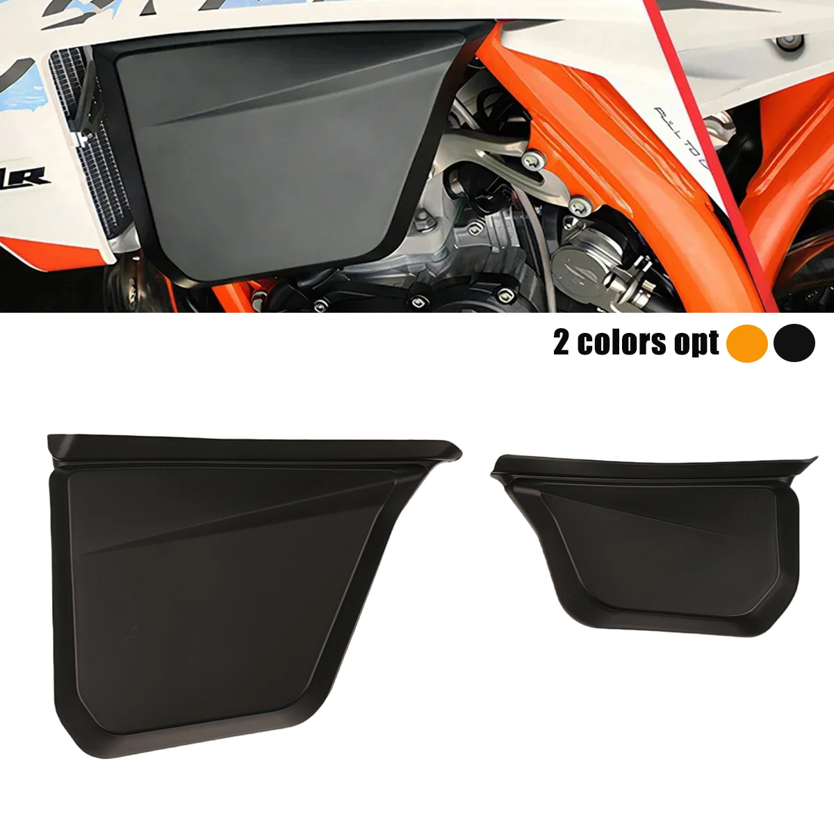 

For KTM 2024 EXC 150 EXC 250 EXC 300 2024 XC 125 2023 XC 250 XC 300 2023-2024 Pair Left Right Fuel Tank Cover Guard Protector