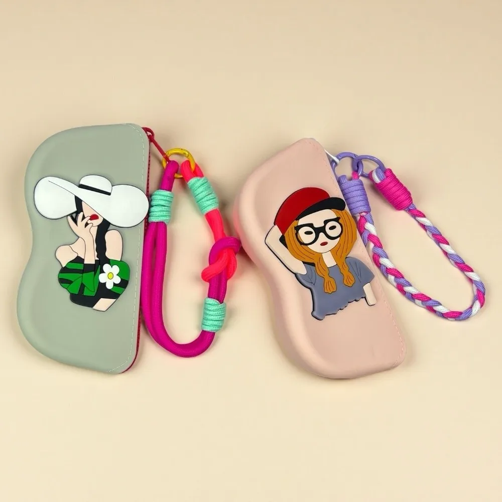 

Multifunctional Silicone Glasses Bag Dustproof Cartoon Sunglasses Storage Clip Waterproof Storage Bag Silicone Eyeglasses Case