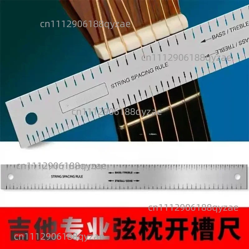 Guitar String Pillow Slot Ruler - Professional Luthier String Spacing Tool for Nut Slotting view 3