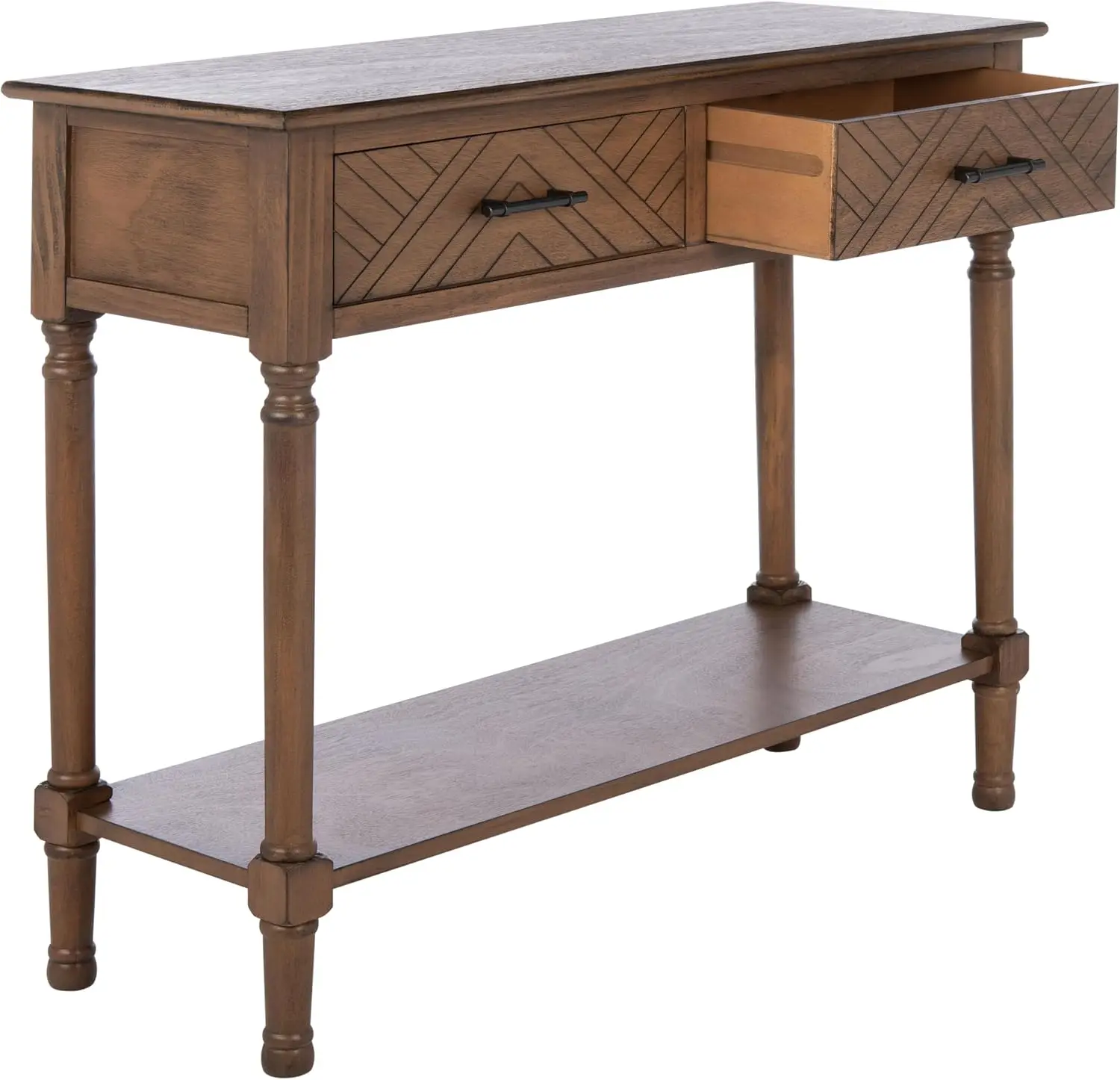 Home Collection Peyton Brown 2-Drawer Console Table CNS5704C