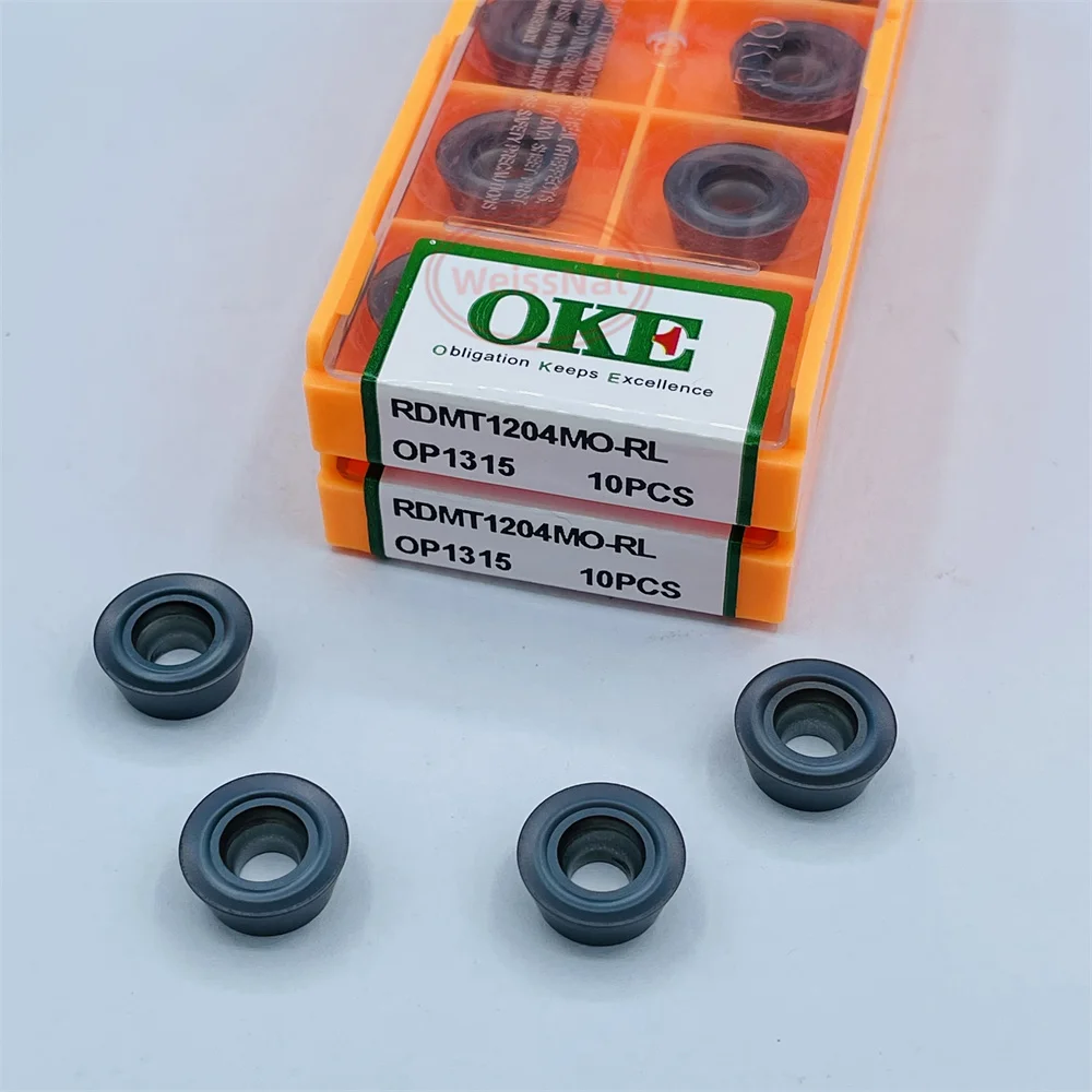 OKE RPMT,RPEW,RDMW,RDKT 0802 08T2 1003 10T3 1204 MO-QBG MO-JSL XDU OP1215 OP1315 Carbide Inserts RPMT RDMT Milling Insert