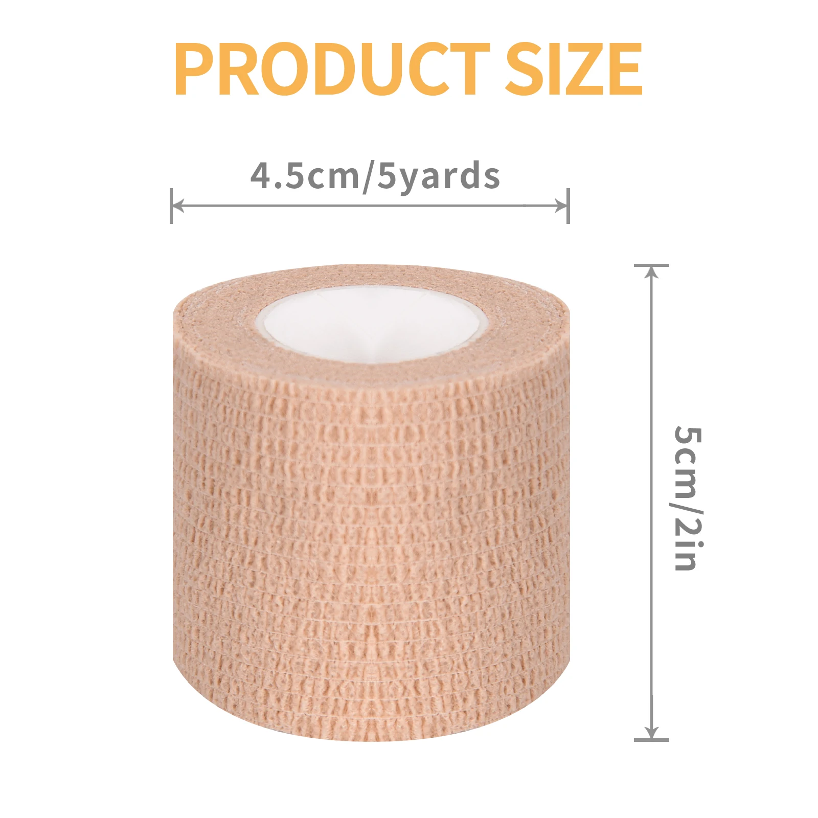 12/Box Roll Bandage Self Adhesive Elastic Bandage Sports First Aid Tape Sports Knee Pad Finger Palm Ankle Tattoo Handle Bandage