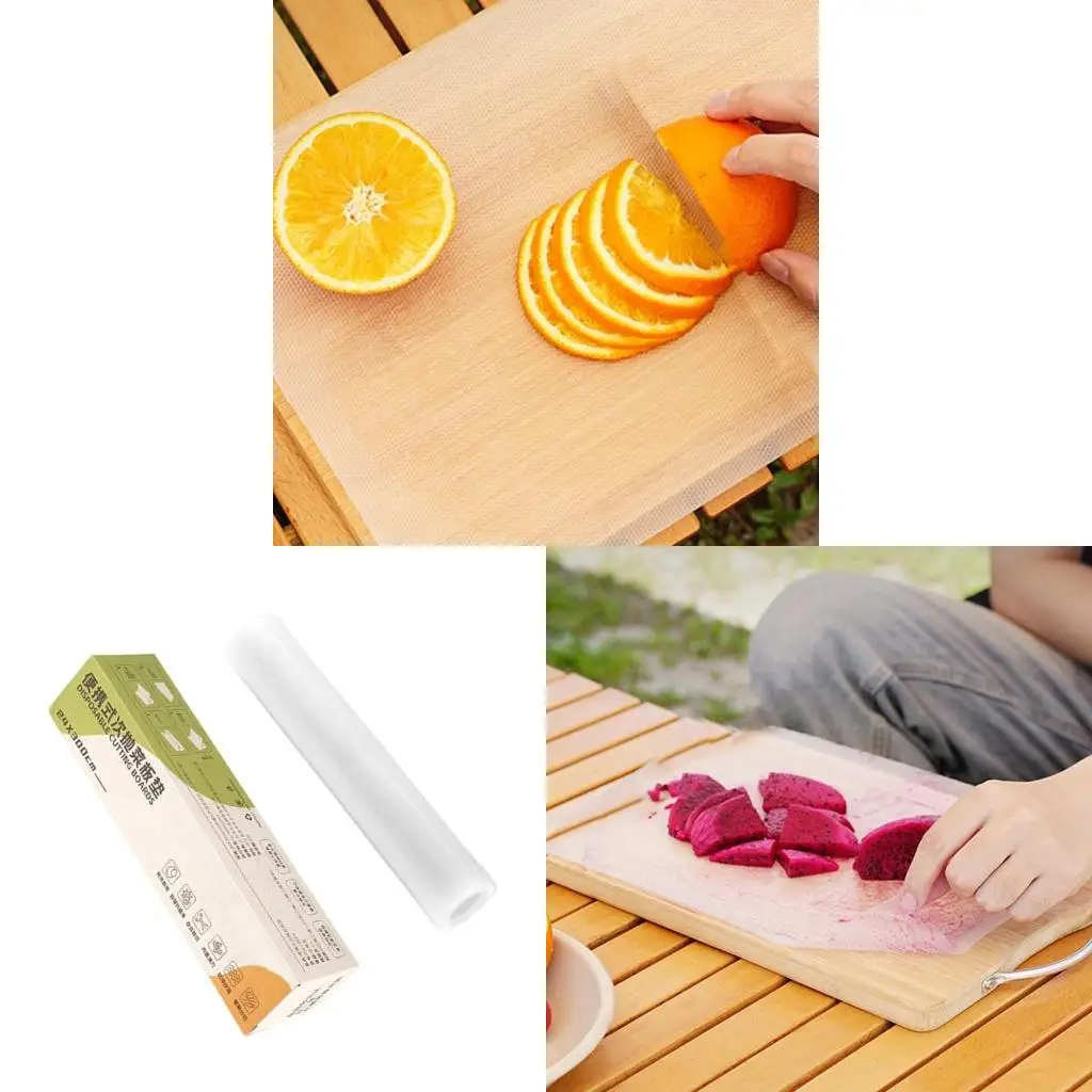 Q39E Disposable Prep Mat 300CM Length Outdoor Disposable Cutting Board Mat Disposable Preparation Pad Enduring