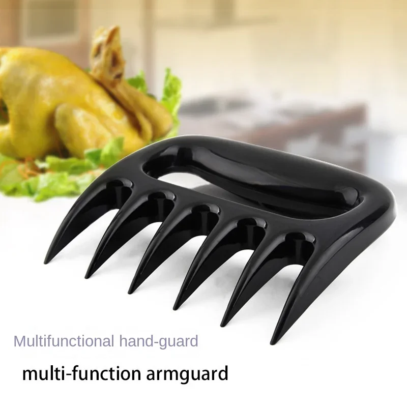 Plastic creative bear claw meat splitter outdoor barbecue appliance meat ripper antiskid hand protector cooked chicken separator