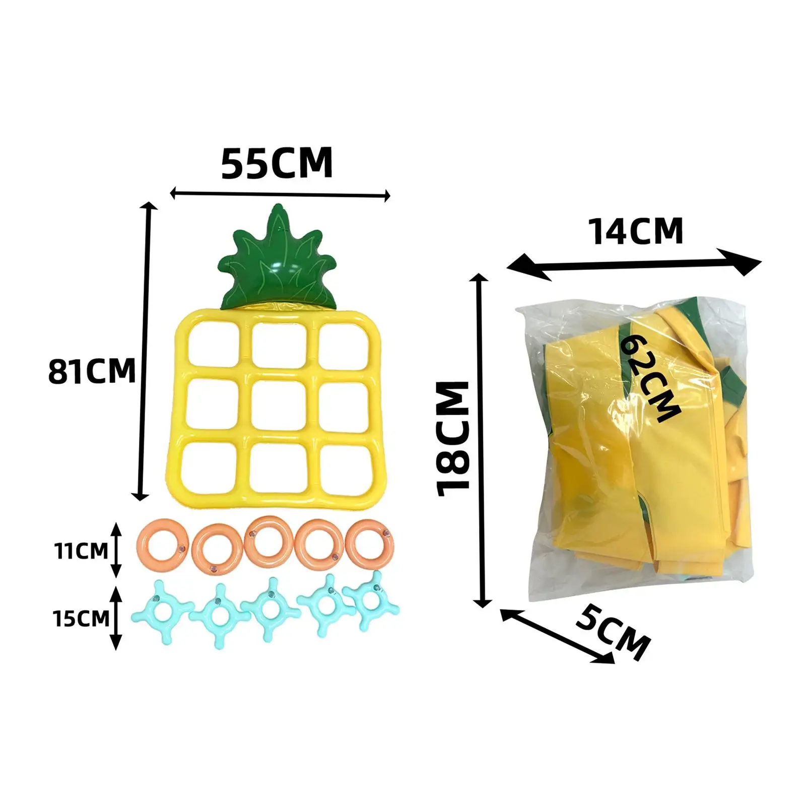 Ananas-Wurfspiel, Outdoor-Spiel, Pool-Schwimmer für Picknicks, Innen- und Hinterhof