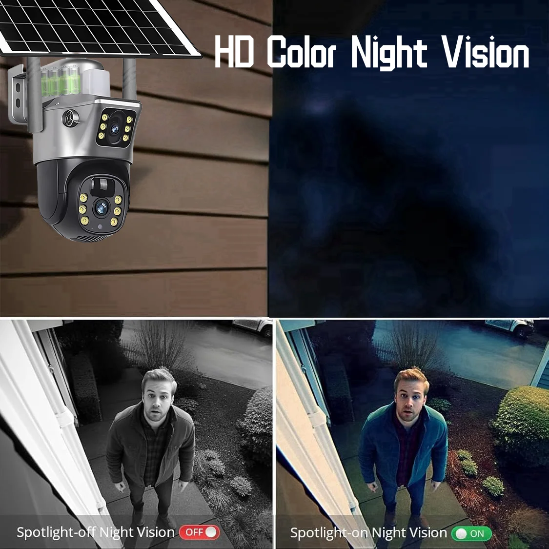 4G Solar Camera 4K 8MP Dual Lens CCTV Monitor Security Protection Human Detect Low Power Waterproof Outdoor PTZ WIFI IP Cameras