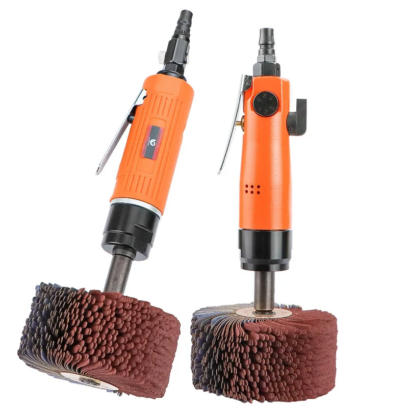 5HC Pneumatic Jackfruit Profiled Grinder Wiredrawing Polishing Abrasive Cloth Wheel Bottom Paint Brush Woodworking Groove Strip