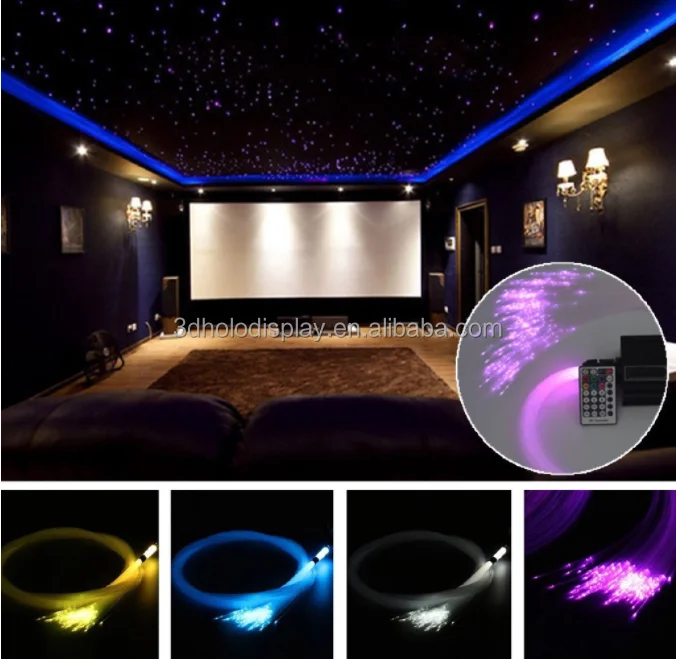 LED Fiber Optic Star Ceiling Panels Customized Patterns for Hotel and Restaurant Decor