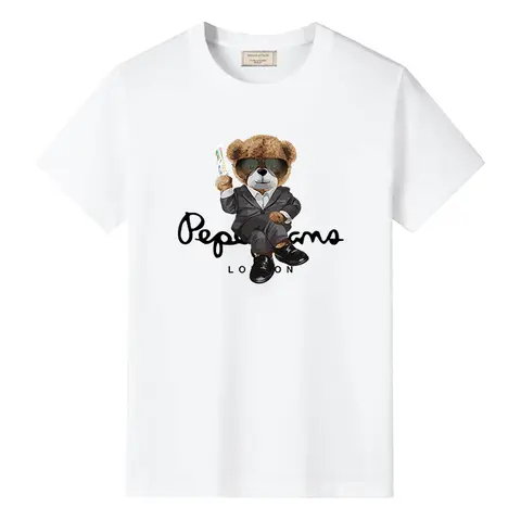 Mannen Luxe Grafische T-shirts Harajuku Y2k Heren Designer Vintage Baggy Tees Zacht Ademend Katoen Ed Tops Mannelijke Doek Herfst