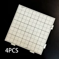 4PCS WHITE WITH LINE