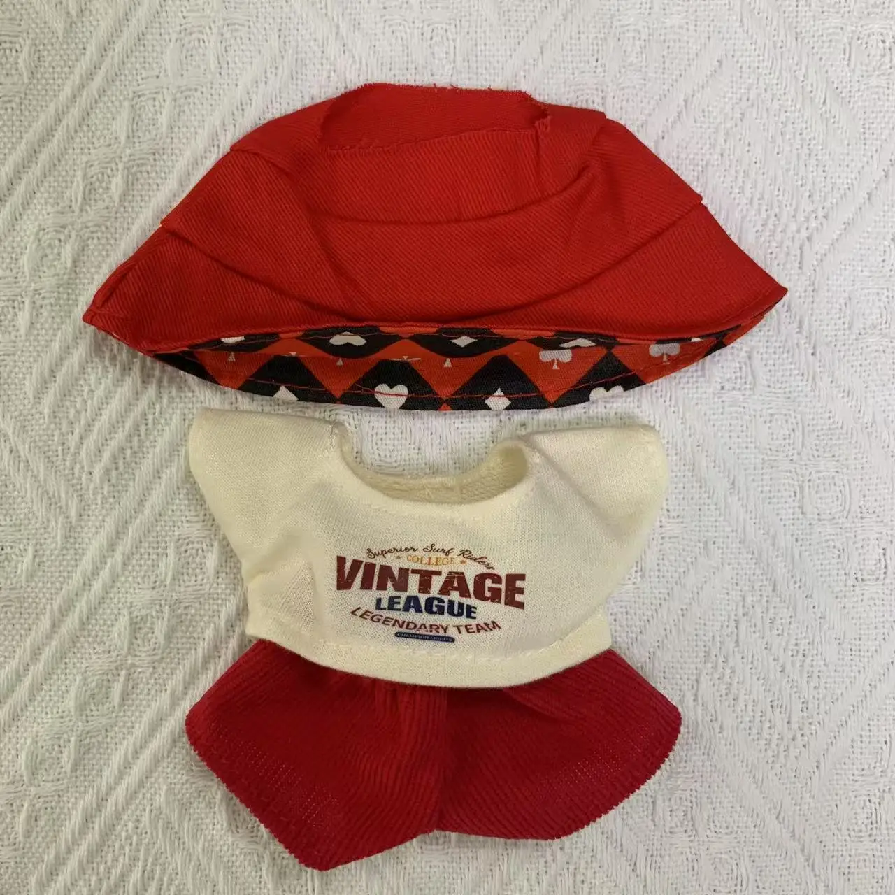 For 17cm Mini Plush Labubu Fashion Clothing Set For Labubu Clothes Pants Hat Headwear Clothing Accessories