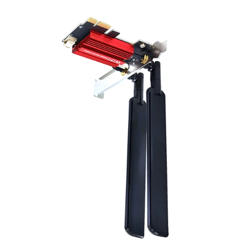 Placa wi-fi7 mt7927 + antena 12db 2.4g/5g/6g tri-banda 8774m mt7927 placa wi-fi sem fio bt5.4 gigabit placa de rede sem fio