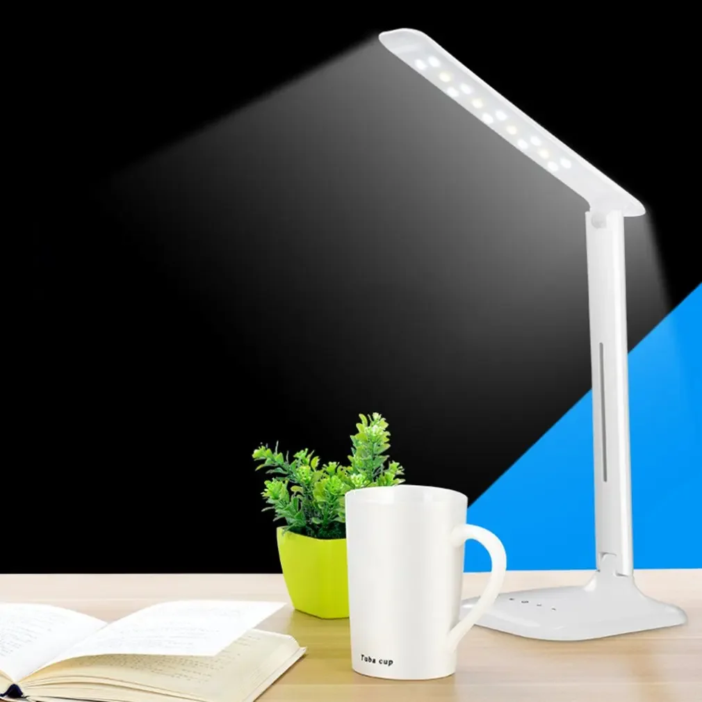 Eyes Protection Light Table Lamp Five-Level Dimmable Bendable Touch Sensor Control Table LED Desk Lamp