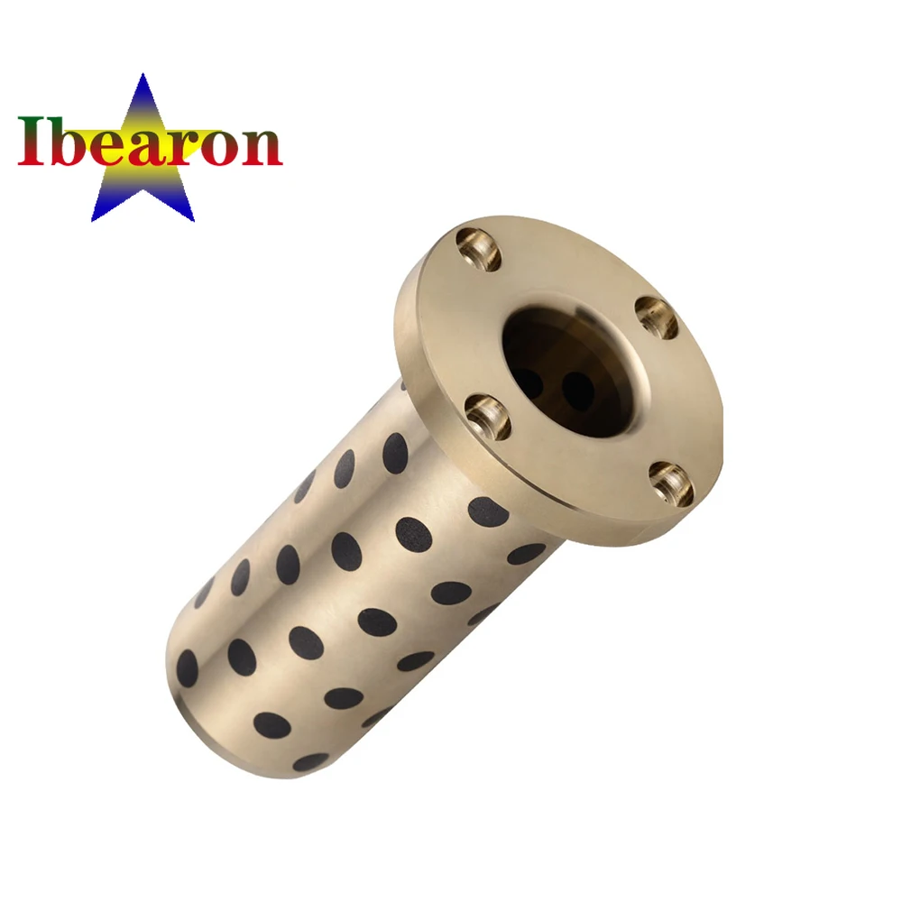 

1PCS LMF20L Round Flanged Linear Bearing Graphite Copper Sleeve Self-lubricating Oil Free Bushing 3D Printer Parts