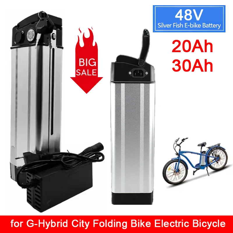 

The Best-selling 48V 21Ah 30Ah Full Capacity Power 18650 Power Lithium Battery Pack for Silver Fish Electric Bicycle Batteries