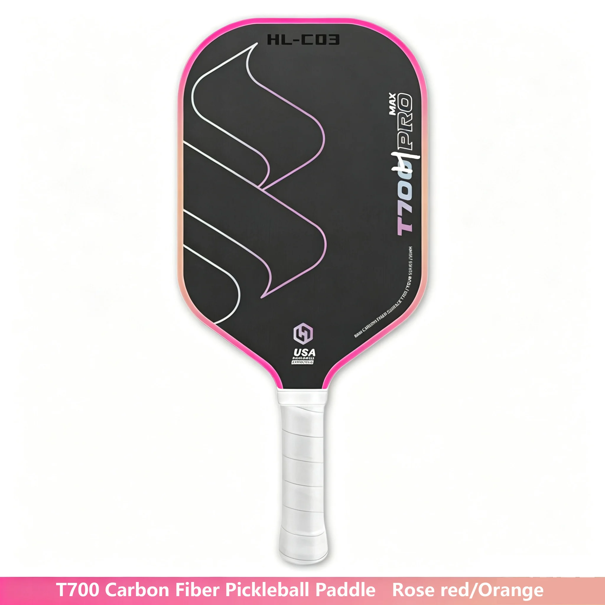 FANGCAN Carbon Fiber Pickleball Paddle 16MM dik professioneel pickleball racket met PP kern voor kracht