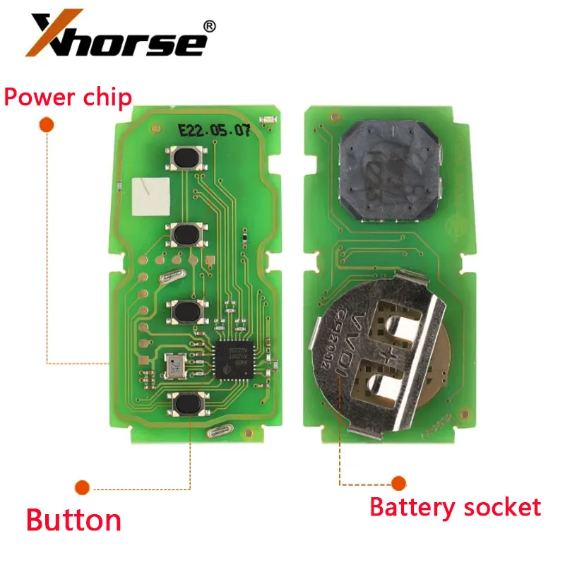 Xhorse Vvdi Key Tool XSTO01EN Universal VVDI XM38 Car Smart Key Fob for Toyota 4D 4A 8A Chip Support 312 314 315 434 Generate