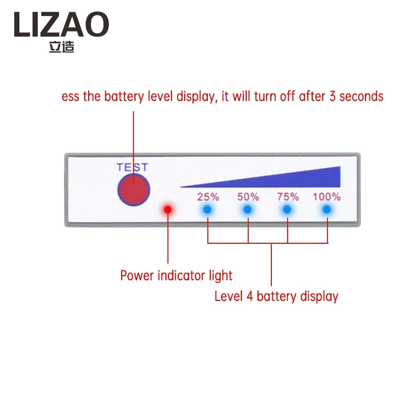 1-7 Series Lithium Battery Level Display Board 12V Lithium Battery Electricity Percentage Indicator Board Power Capacity Meter