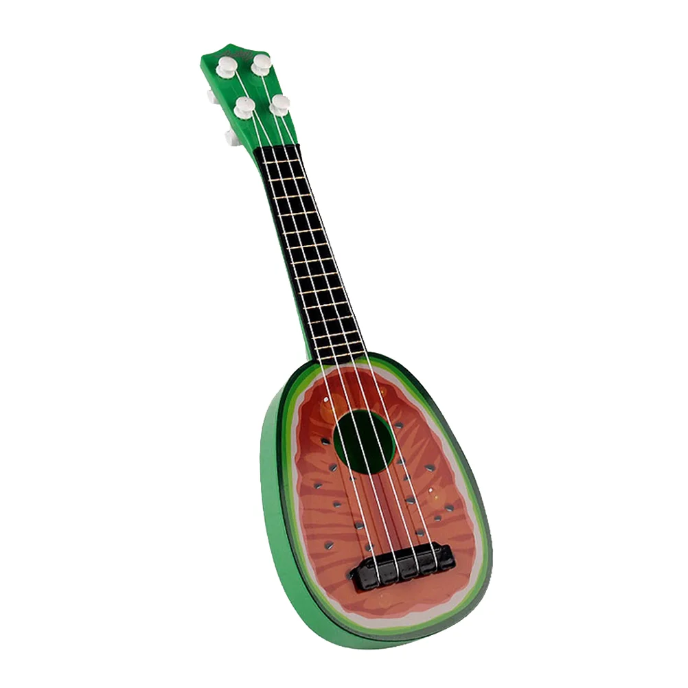 

Mini Fruit Musical Guitar Ukulele Instrument Toy Children's Educational Game Toys (Watermelon) Guitar Toy