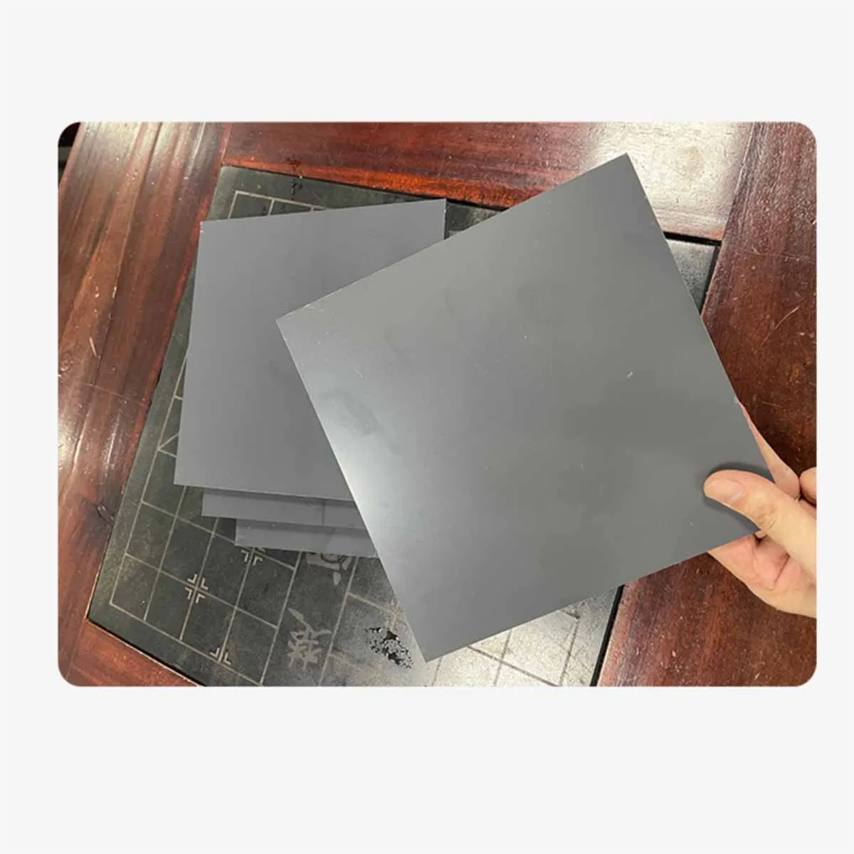 Thick 2/3/4/5/6/8/10-30mm Gray PVC Board Plastic Hard Sheet For Electronic Equipment Etc 100x200/200x200-300x400mm