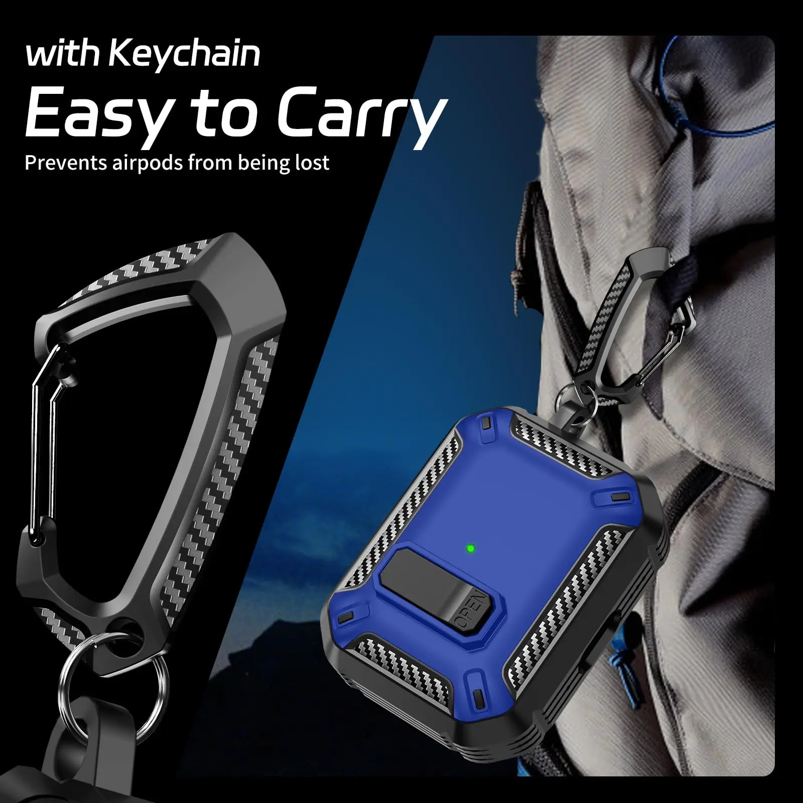 حافظة AirPod Pro 3 (2025 جديدة) غطاء حماية قوي من السقوط مع مجموعة تنظيف وسلسلة مفاتيح لحافظات Air Pods Pro 3 الآمنة